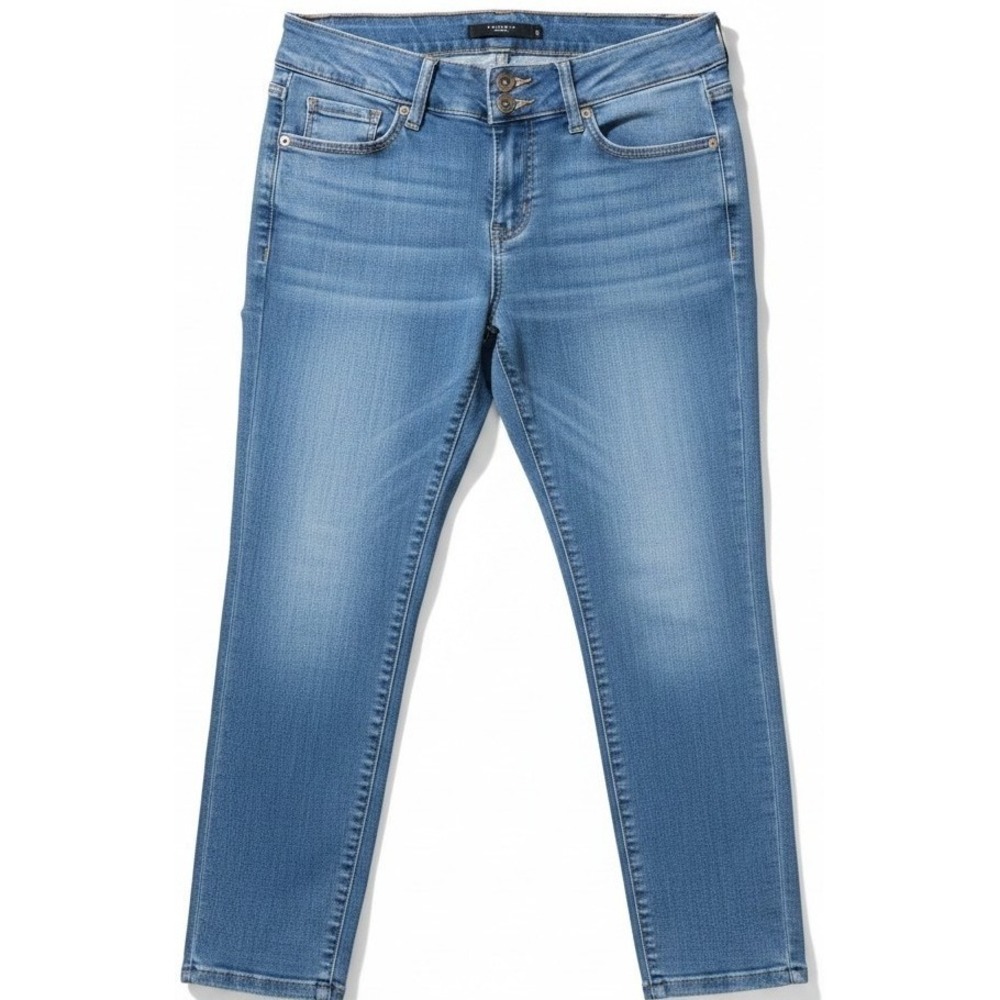 Torrid Women's Plus Size 14S Stretch Jeans Blue Denim Short Inseam Skinny 34x26
